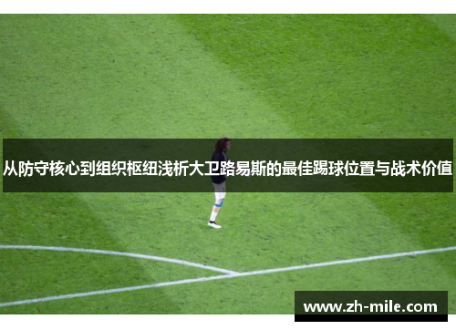 从防守核心到组织枢纽浅析大卫路易斯的最佳踢球位置与战术价值 从防守核心到组织枢纽浅析大卫路易斯的最佳踢球位置与战术价值